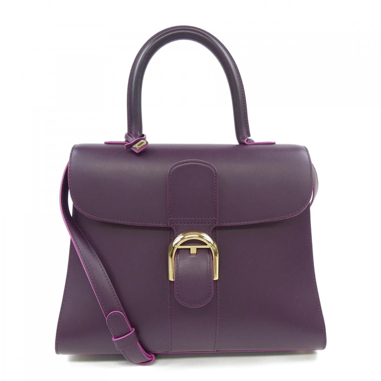 Delvaux Delvaux Delvaux Brillant Box Calf Bag Leather Handbag AA0060AAM DUTY FREE for USA Size ONE SIZE - 1 Thumbnail