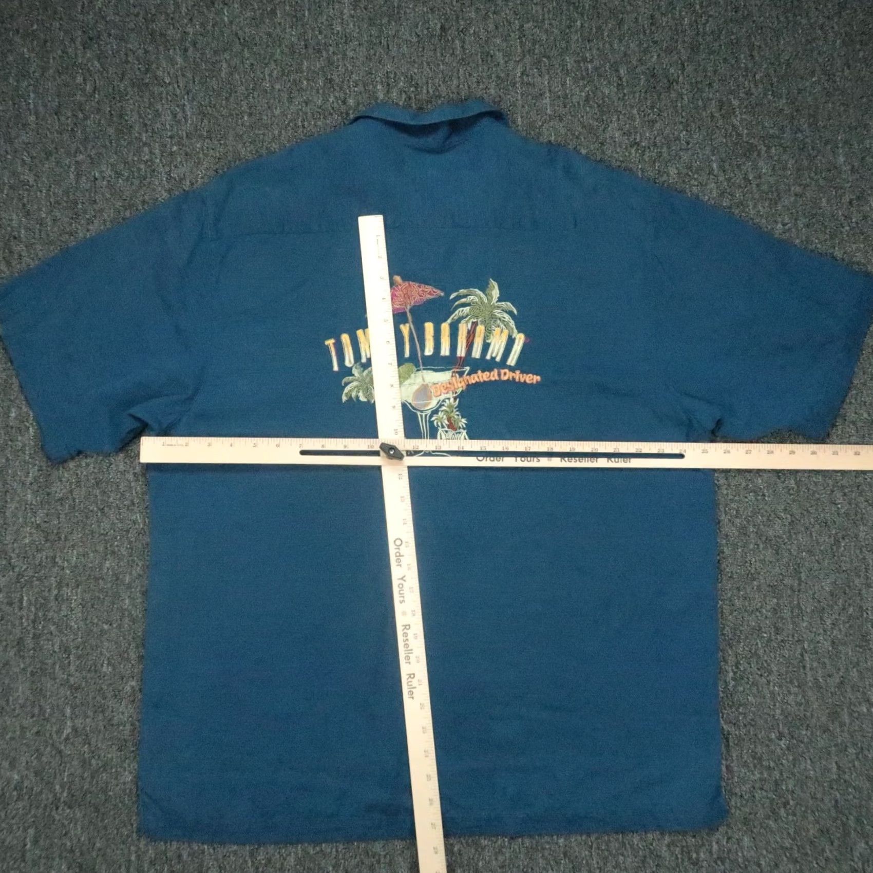 Tommy Bahama VINTAGE Tommy Bahama Shirt Mens XL Blue Silk Designated Driver Embroidery Hawaiian Size US XL / EU 56 / 4 - 6 Thumbnail