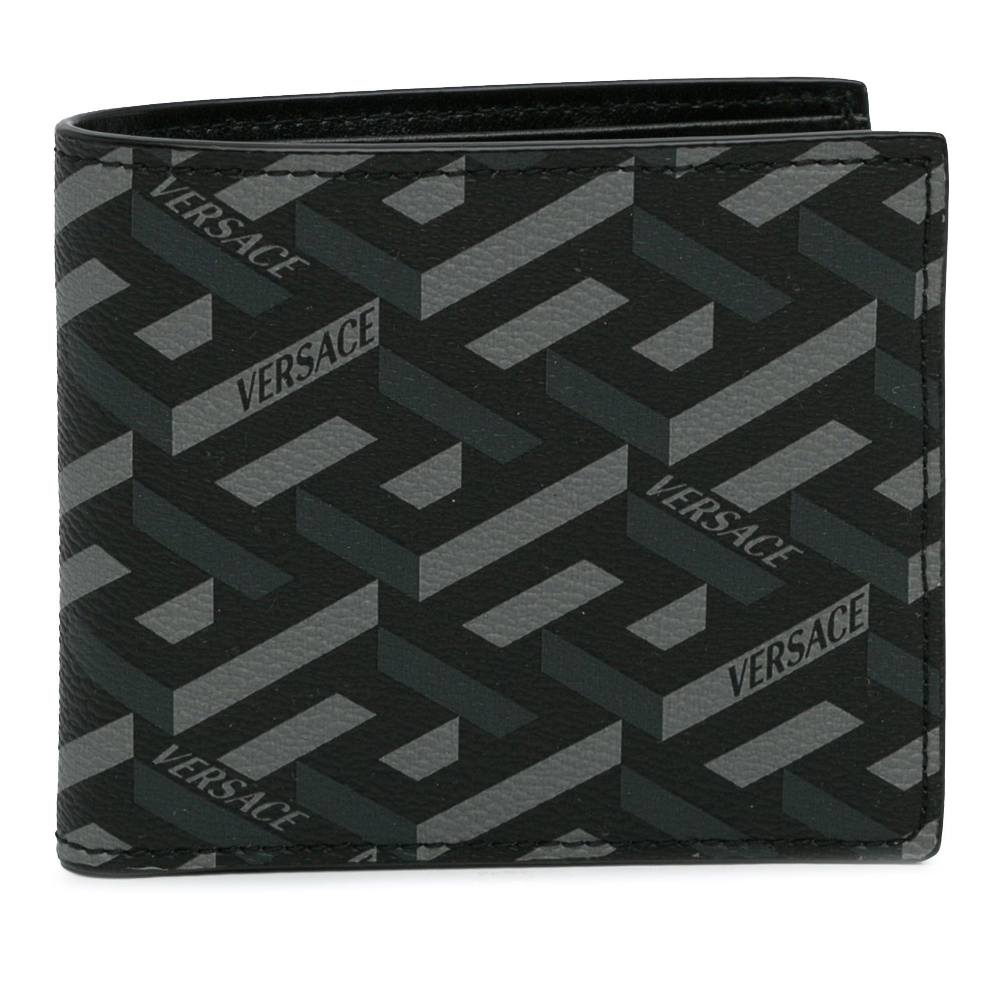 Versace Versace La Greca Small Wallet Black Size ONE SIZE - 1 Thumbnail
