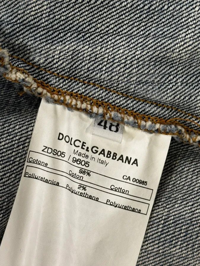 Dolce & Gabbana AW2005 Dolce & Gabbana Navy Hybrid Leather & Denim Jacket Size US M / EU 48-50 / 2 - 17 Thumbnail