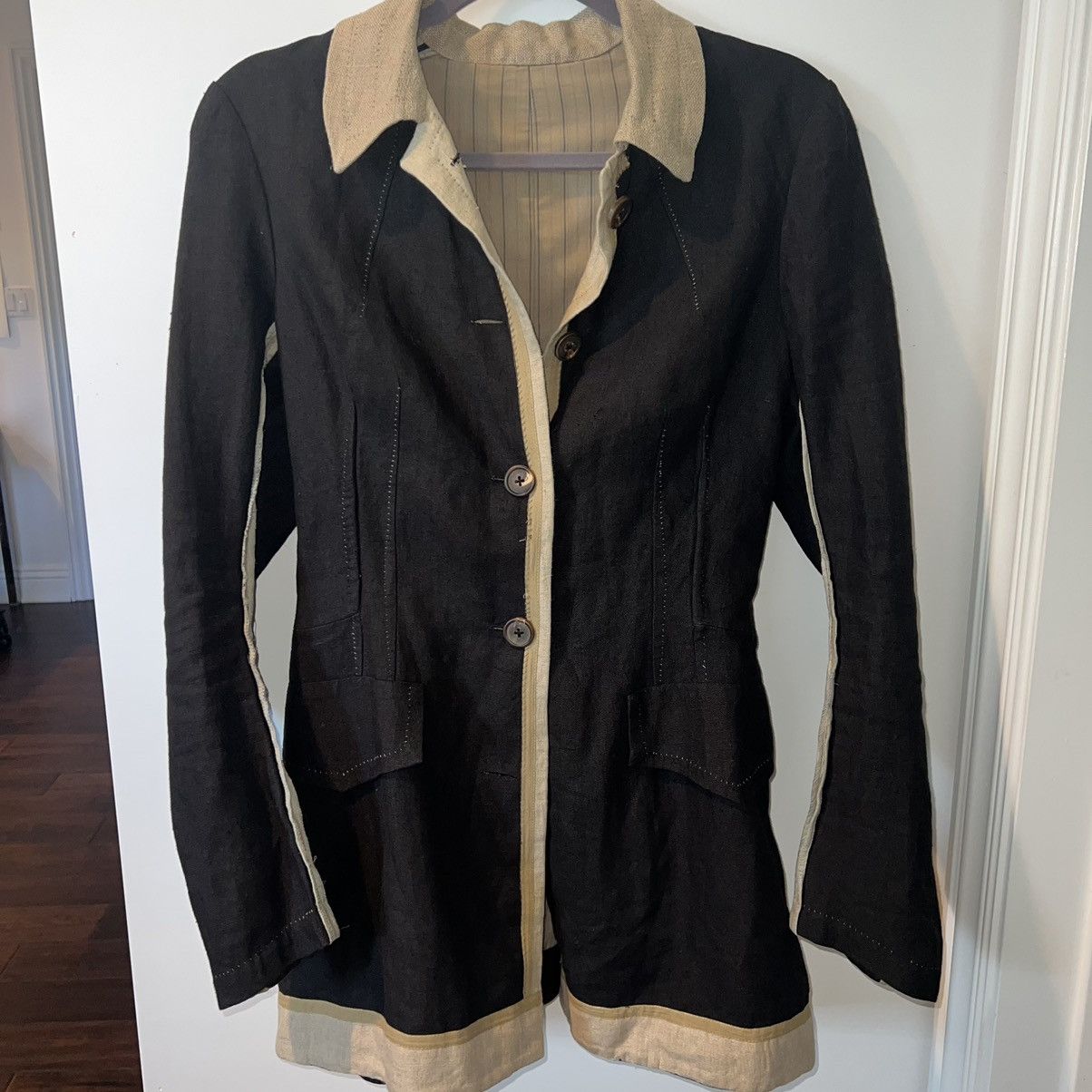 Vintage Sample Piece Reversible Blazer Size S / US 4 / IT 40 - 1 Thumbnail