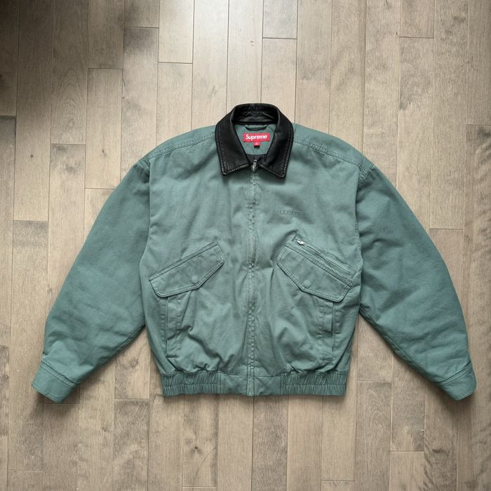 セール実施中 supreme leather collar utility jacket - ジャケット 