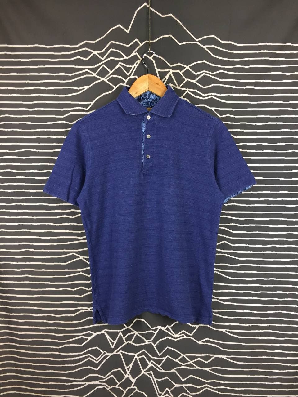 Hickey Freeman Hickey Freeman New York Paisley Contrast Polo Shirt Size US M / EU 48-50 / 2 - 2 Thumbnail