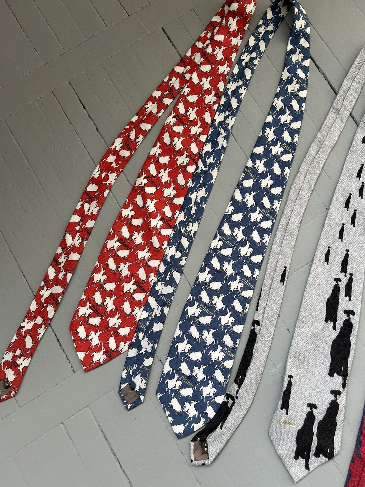 Other Picasso silk tie 4 pieces Size ONE SIZE - 4 Thumbnail