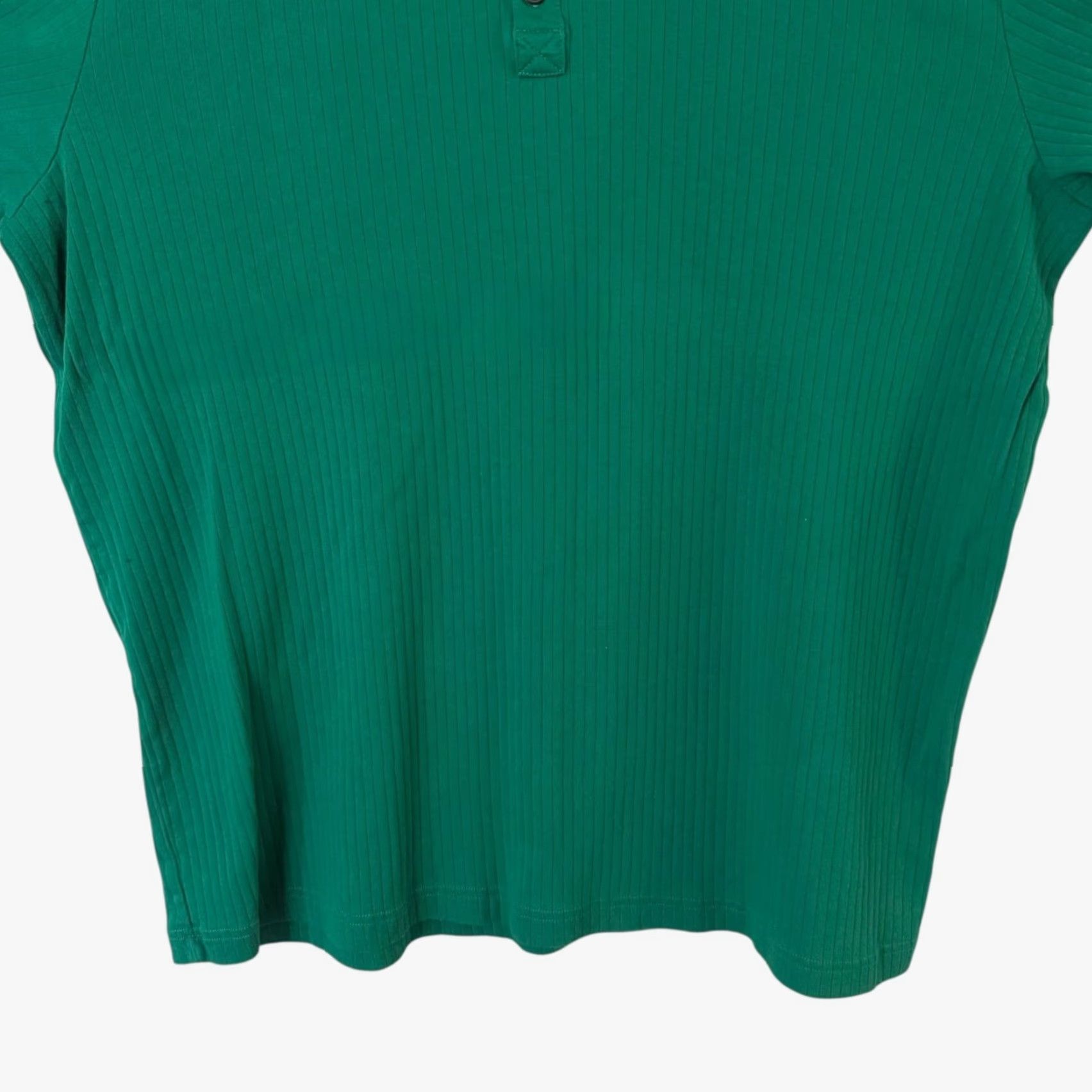 Lands' End Lands' End Rib-Knit Long-Sleeve Henley Shirt Green Men's Size XL 100% Cotton Henley Button-Down All Seasons Easy Care Classic Outdoor Size US XL / EU 56 / 4 - 6 Thumbnail