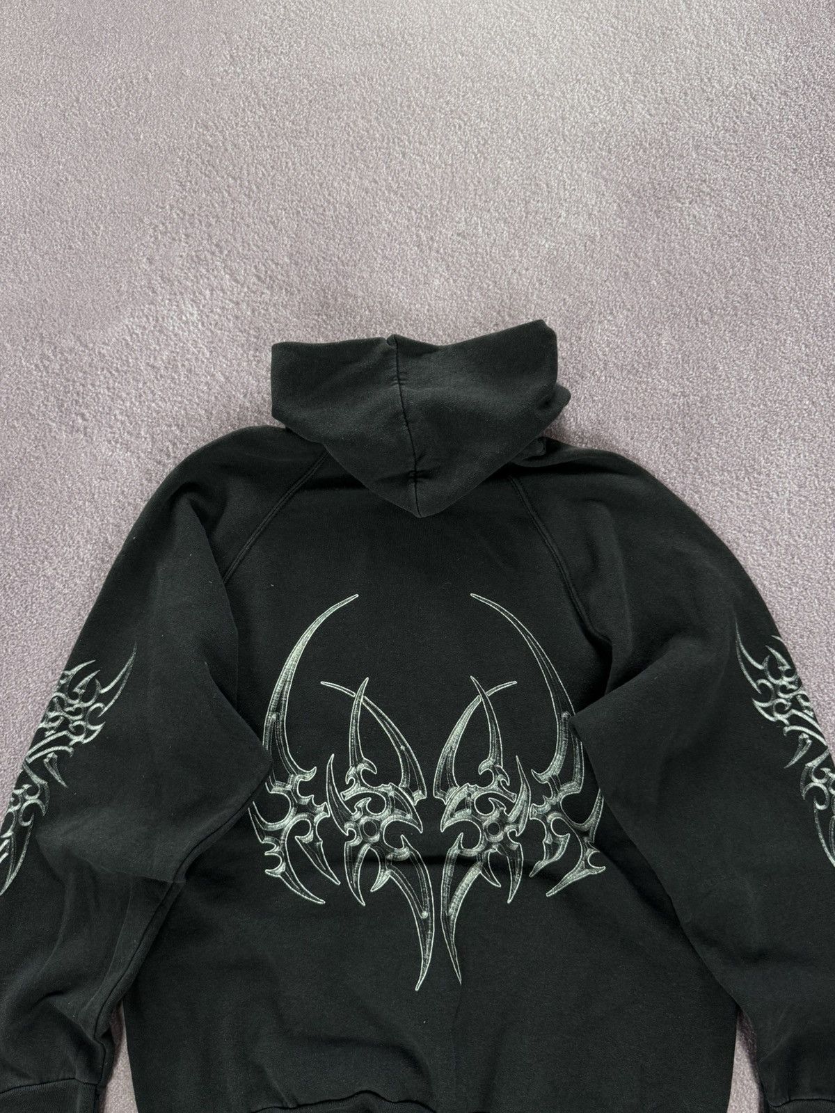 Japanese Brand Crazy Tribal Hoodie Y2K Affliction Swag Size US XL / EU 56 / 4 - 8 Thumbnail