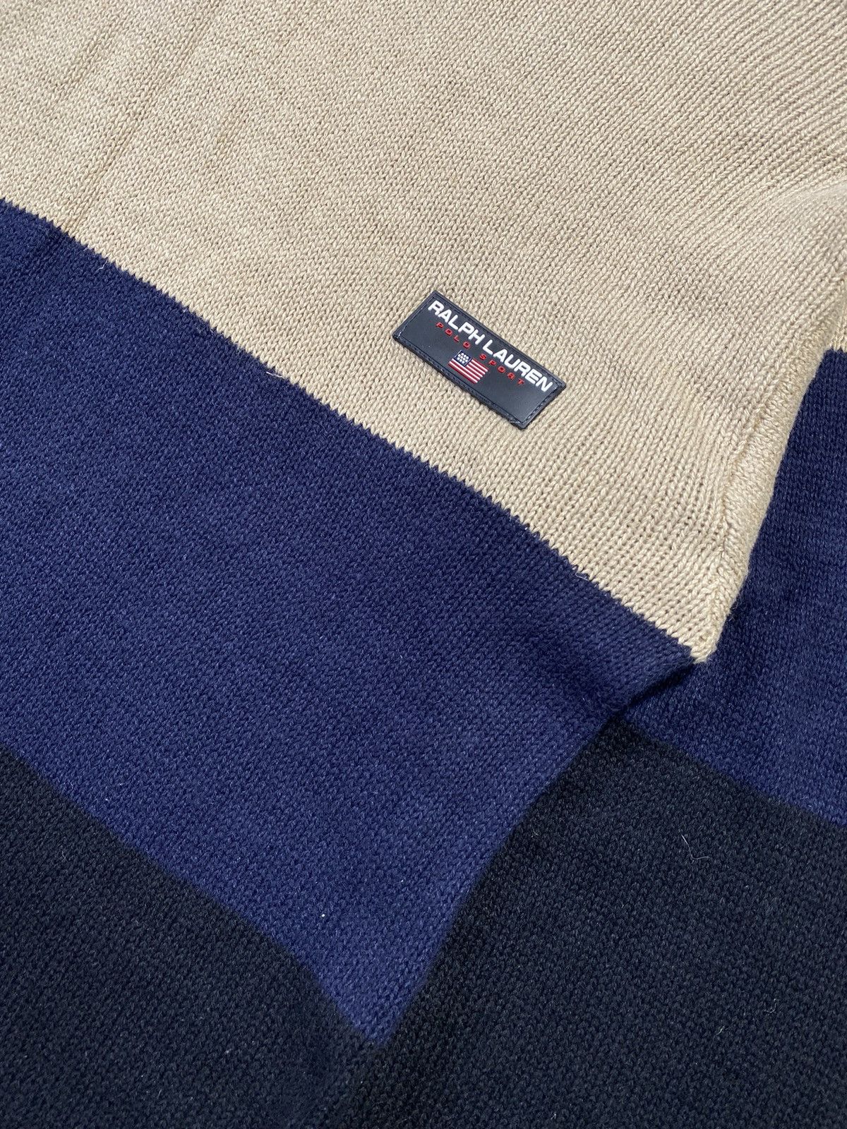 Polo Ralph Lauren Polo Sport Ralph Lauren 3 tone Knitwear Sweater Size US L / EU 52-54 / 3 - 8 Thumbnail