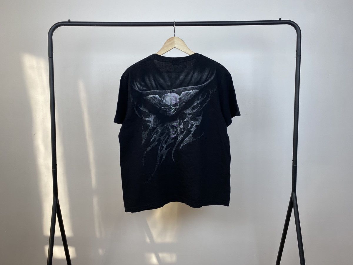 Bones Spiral Skull Explosion Scary Horror Black T-Shirt Size US XL / EU 56 / 4 - 2 Thumbnail