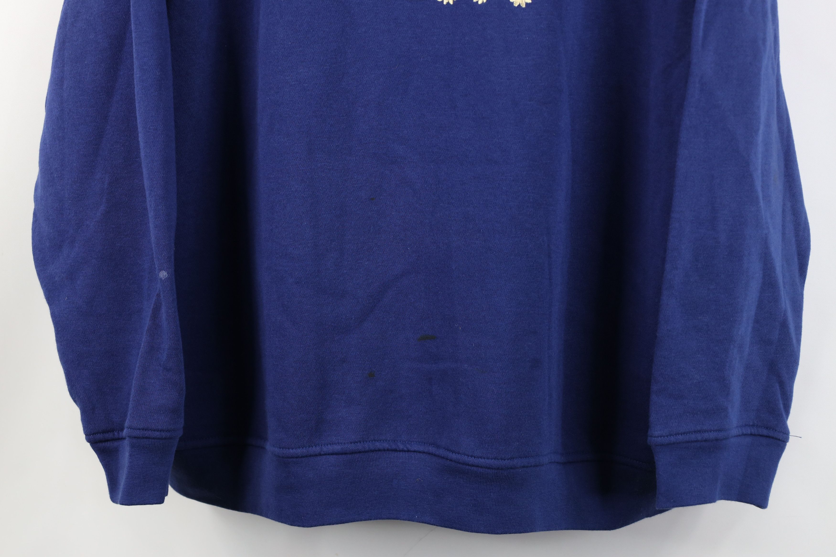 Vintage Vintage 90s Streetwear Flower Floral Layered Sweatshirt Blue Size XL / US 12-14 / IT 48-50 - 3 Thumbnail