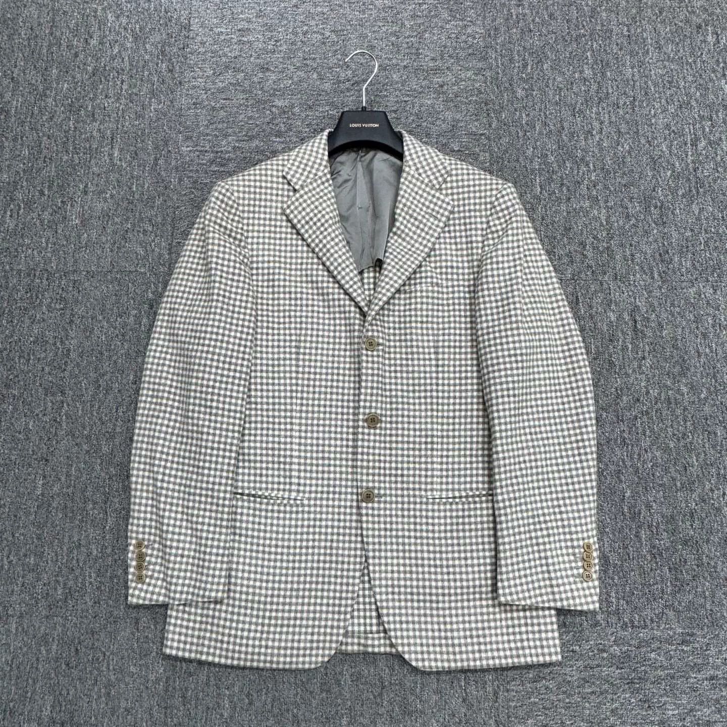 Kiton Kiton Wool Checkered Suit Jacket Size 48 Size US M / EU 48-50 / 2 - 1 Thumbnail
