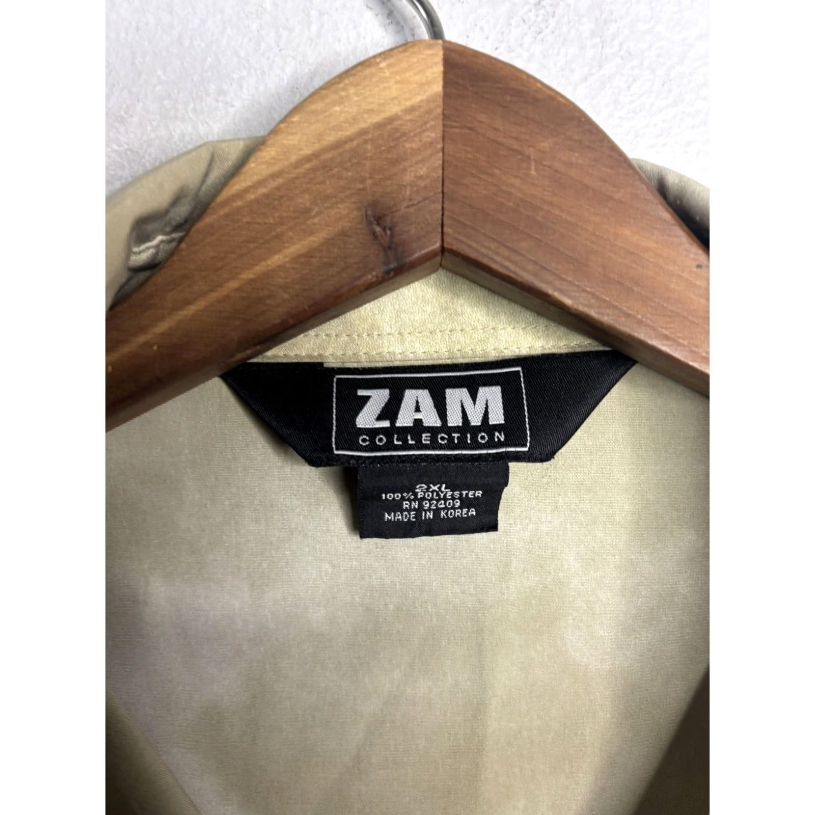 Vintage VINTAGE ZAM Collection Shirt Mens 2XL Samurai Dragon Graphic Beige Button Up Made Korea Size US XXL / EU 58 / 5 - 5 Thumbnail