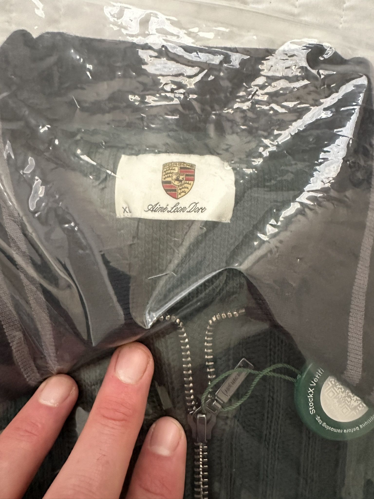 Aime Leon Dore Aime Leon Dore Porsche Jacquard Crewneck Sweatshirt Pine Size US XL / EU 56 / 4 - 10 Thumbnail
