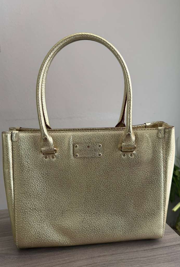 Kate Spade Kate Spade Wellesley Quinn Tote, Shimmery Boarskin Leather Size ONE SIZE - 1 Thumbnail