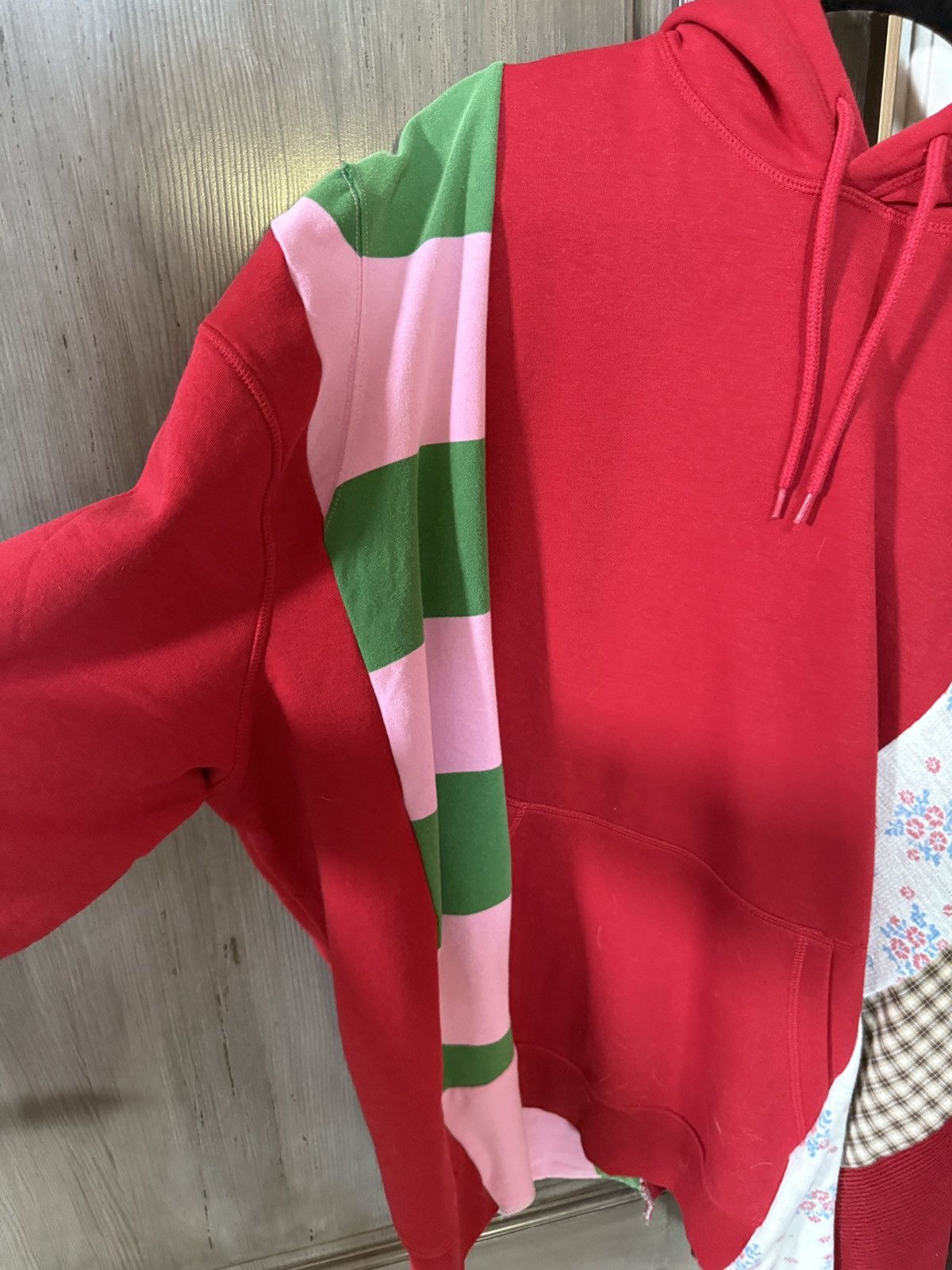 Vintage Cut and sew custom sweatshirt Size US XL / EU 56 / 4 - 3 Thumbnail