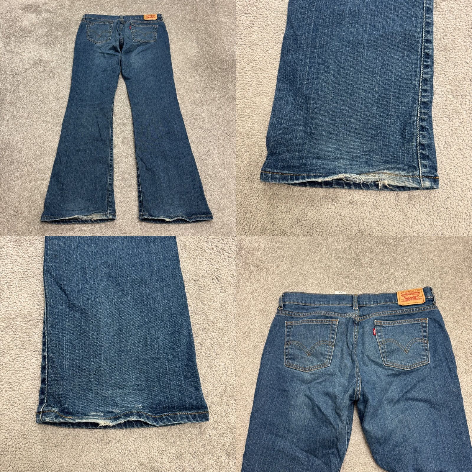 Levi's Levi's 515 Bootcut Jeans Womens 10M Medium Blue Cotton Denim Regular 34 Inseam 31 in 5-Pocket Stretch Casual City Streetwear Mens Womens Girls Size 32" / US 10 / IT 46 - 9 Thumbnail