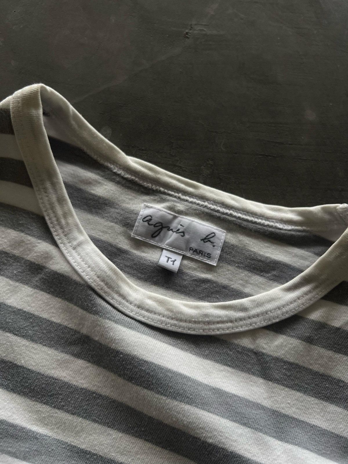 agnes b. Agnes. B Stripe longsleeve Tshirt Size S / US 4 / IT 40 - 3 Thumbnail