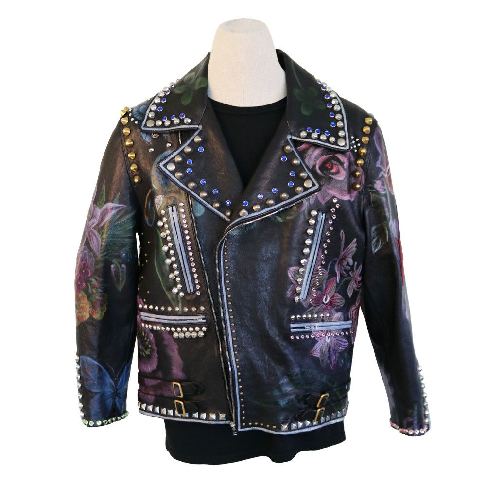 Gucci Gucci Studded Floral Lea Size US M / EU 48-50 / 2 - 1 Thumbnail