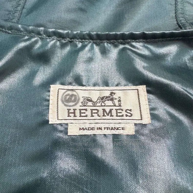Hermes Hermes Hooded Patchwork Windbreaker Coat Size US L / EU 52-54 / 3 - 2 Thumbnail