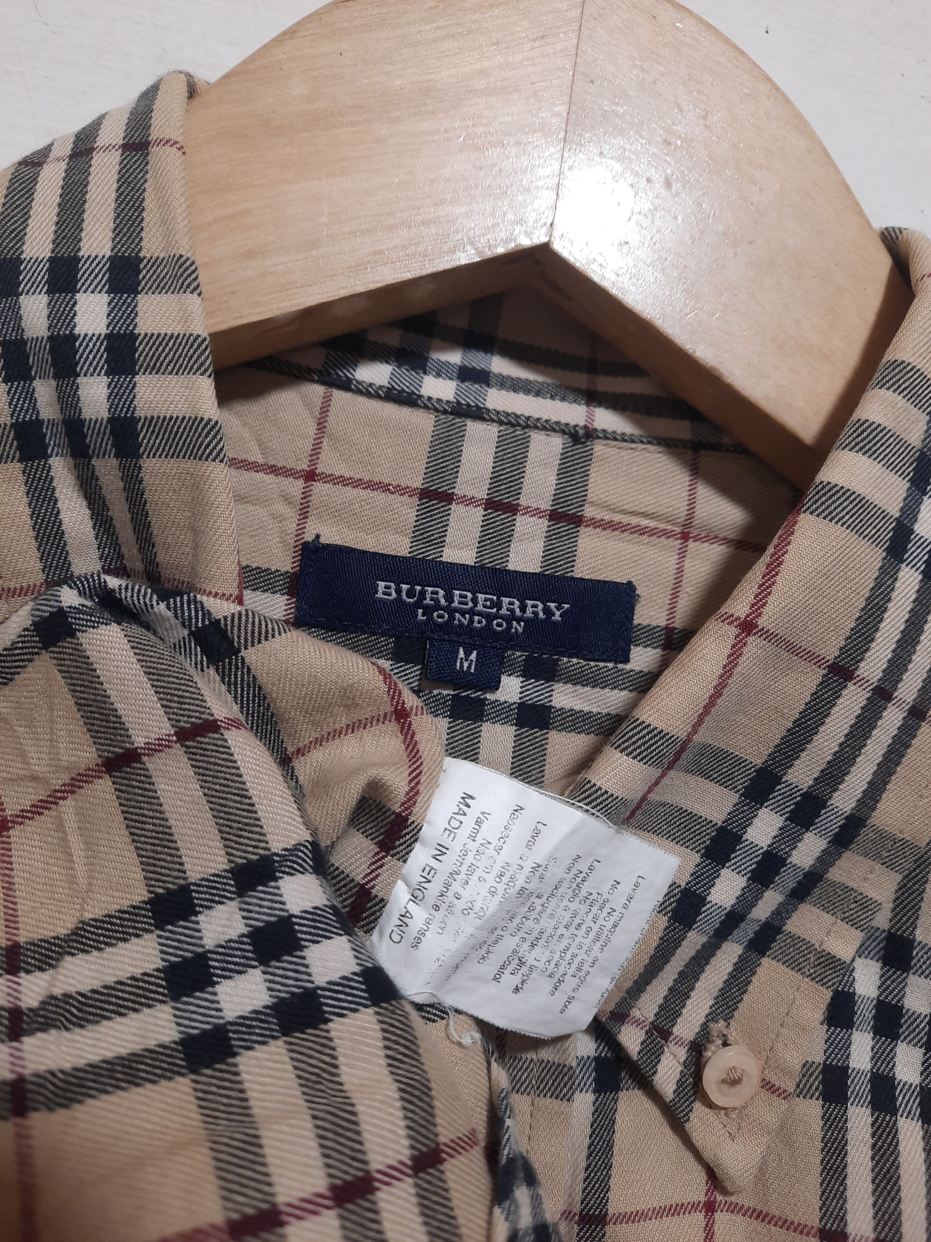 Burberry Burberry London Nova Check Buttondown Shirt Size US M / EU 48-50 / 2 - 2 Thumbnail