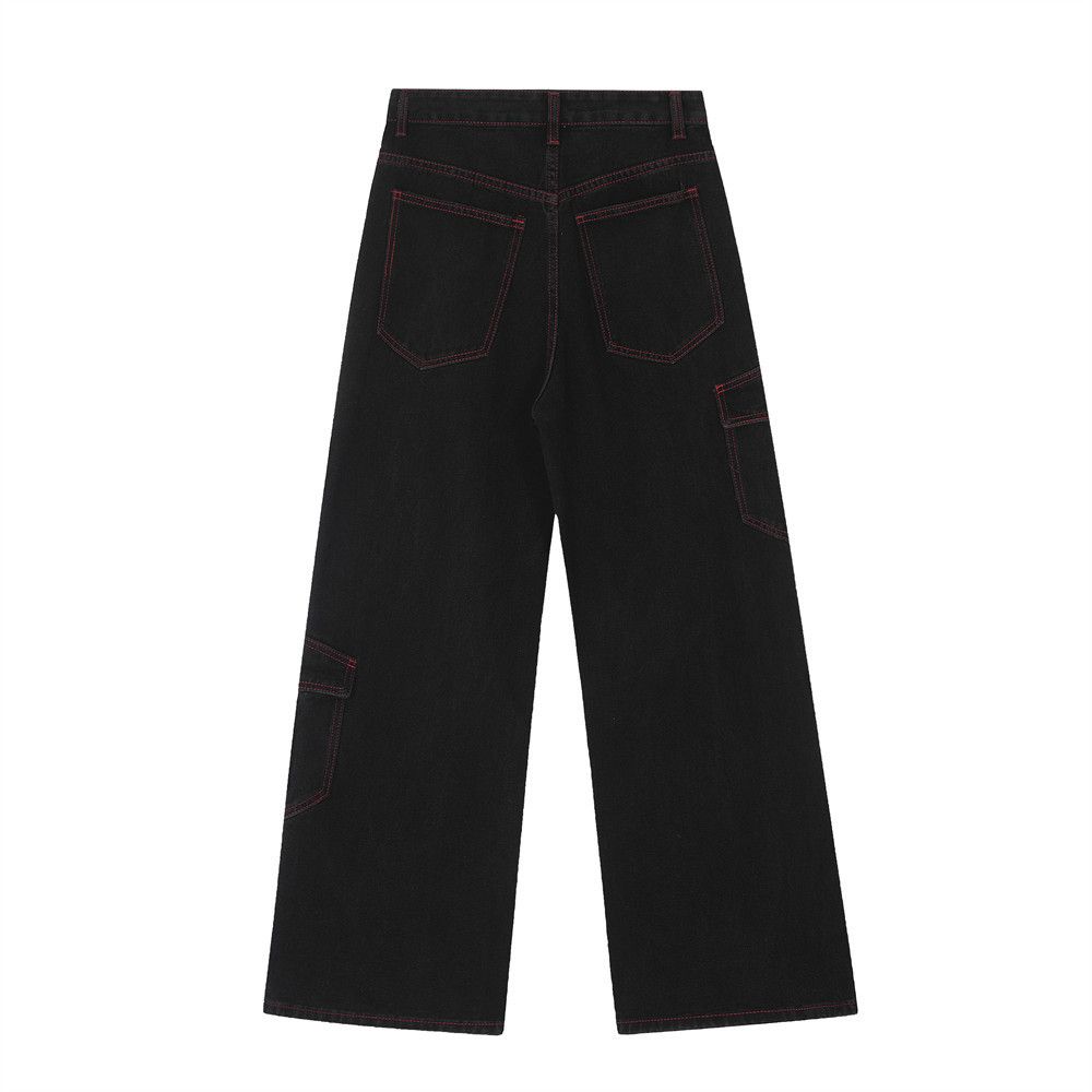 Japanese Brand × Jean Men's loose trendy keychain decorated straight jeans Size US 32 / EU 48 - 2 Thumbnail
