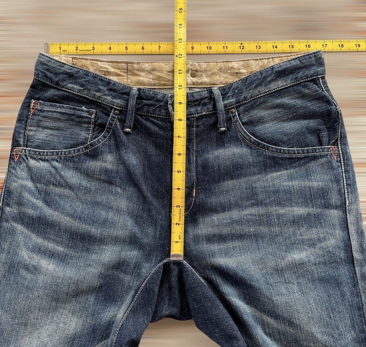Edwin × If Six Was Nine × Japanese Brand EDWIN E-FUNCTION THREE QUARTER JEANS Size US 33 - 12 Thumbnail