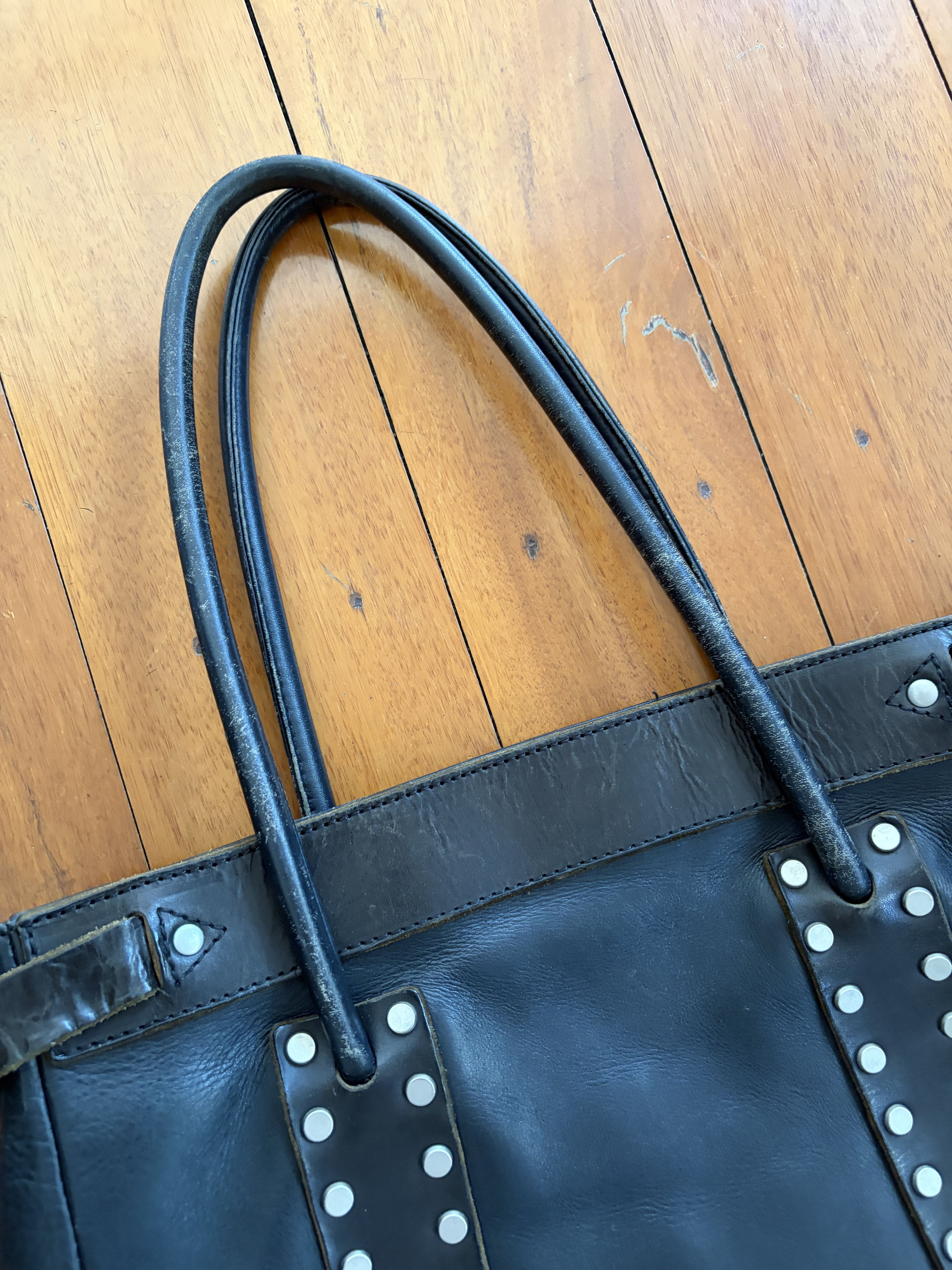 Yohji Yamamoto Yohji Yamamoto 90s Studded Tote Bag Size ONE SIZE - 4 Thumbnail