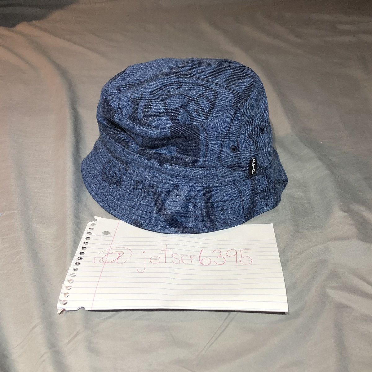 Fuck The Population FTP Psycho Denim Bucket Hat Size ONE SIZE - 1 Thumbnail