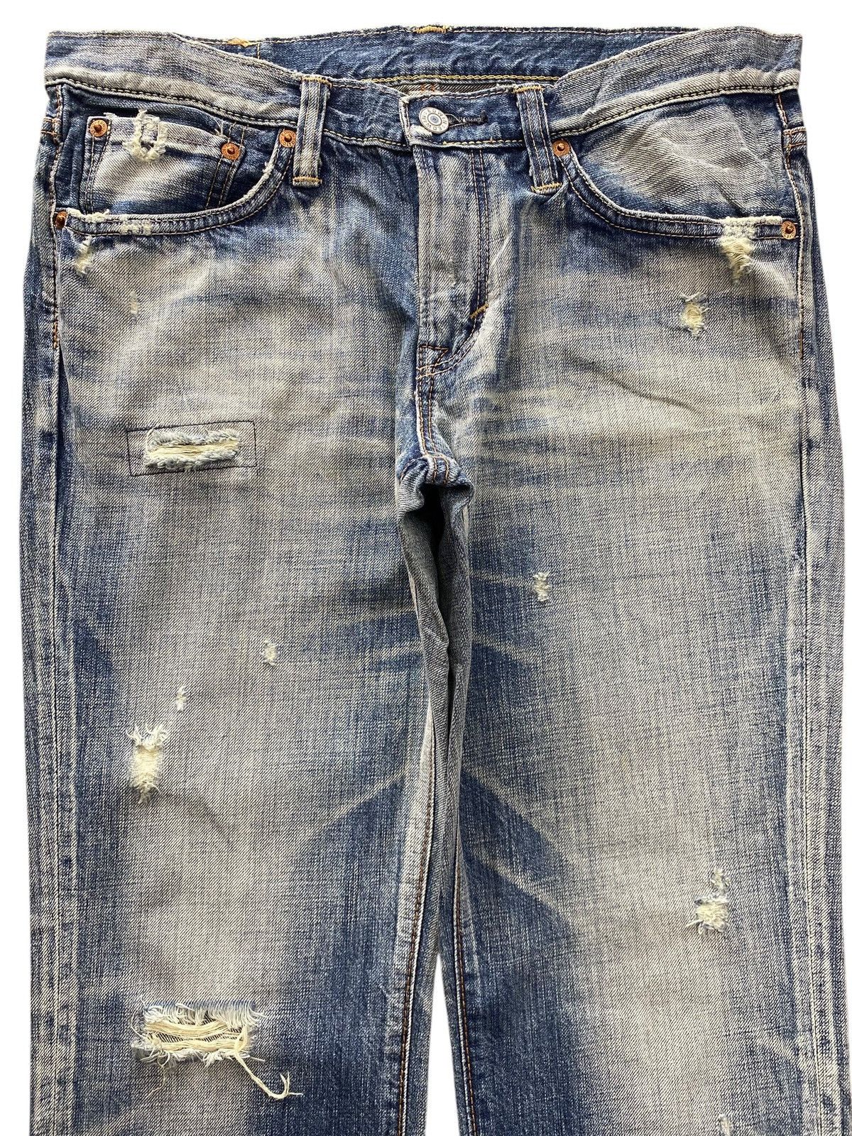 Edwin Edwin Faded Wash Ripped Style Straight Leg Jeana Size US 32 / EU 48 - 2 Thumbnail