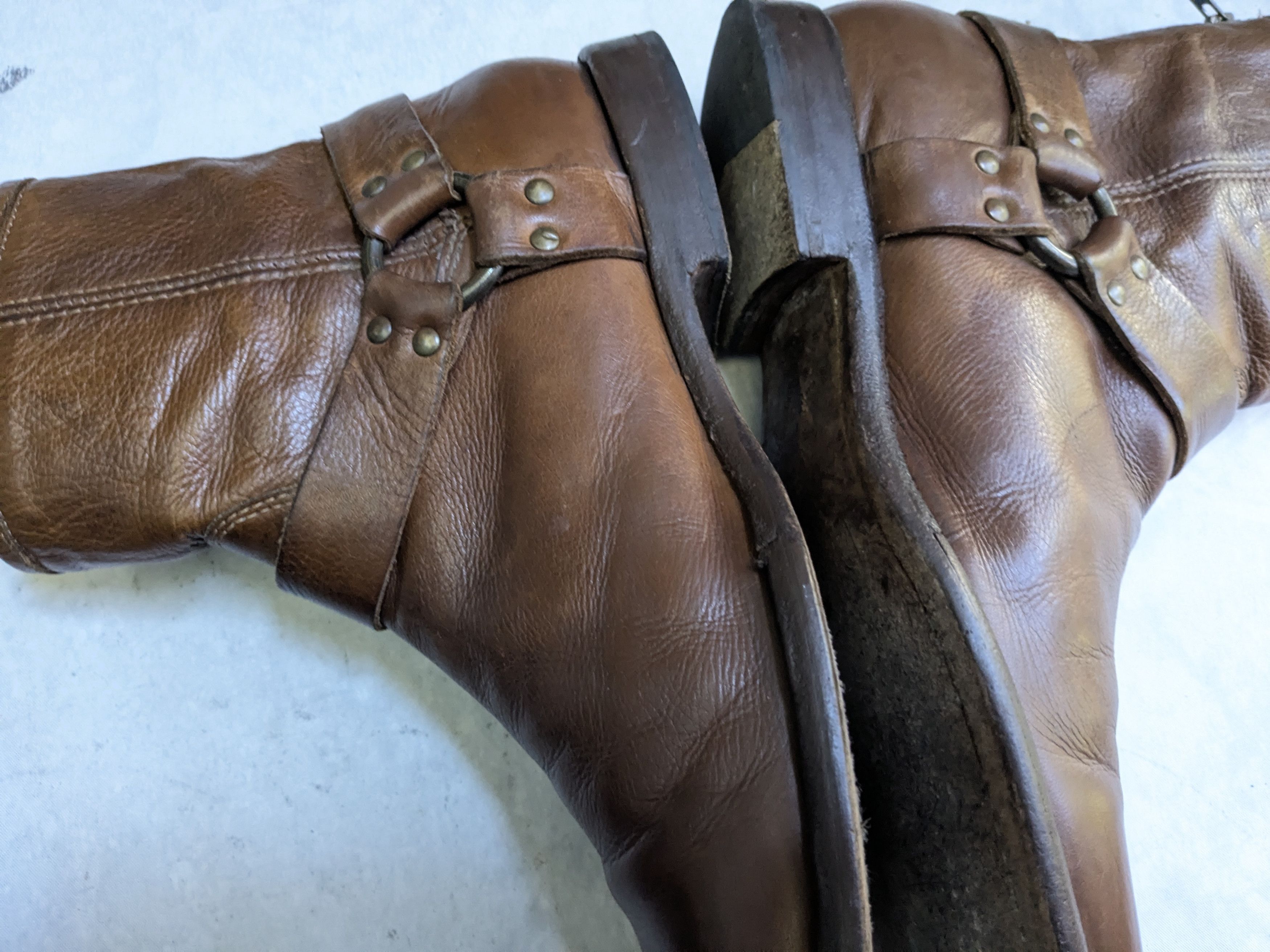 Frye Frye Harness Brown 10.5 D Leather Strap Buckle Size US 10.5 / EU 43-44 - 11 Thumbnail