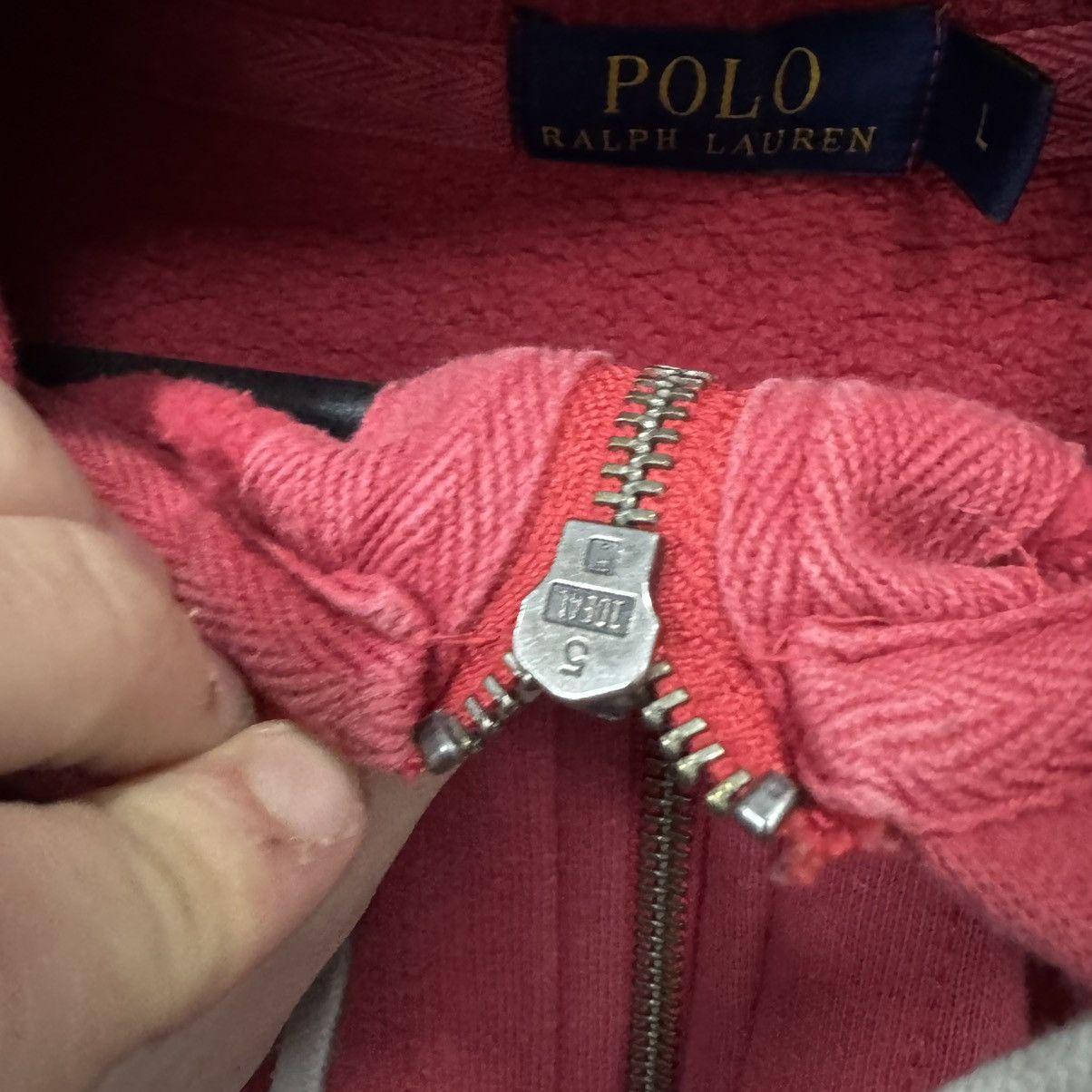 Polo Ralph Lauren Polo Ralph Lauren Zip Hoodie Red Size US L / EU 52-54 / 3 - 9 Thumbnail