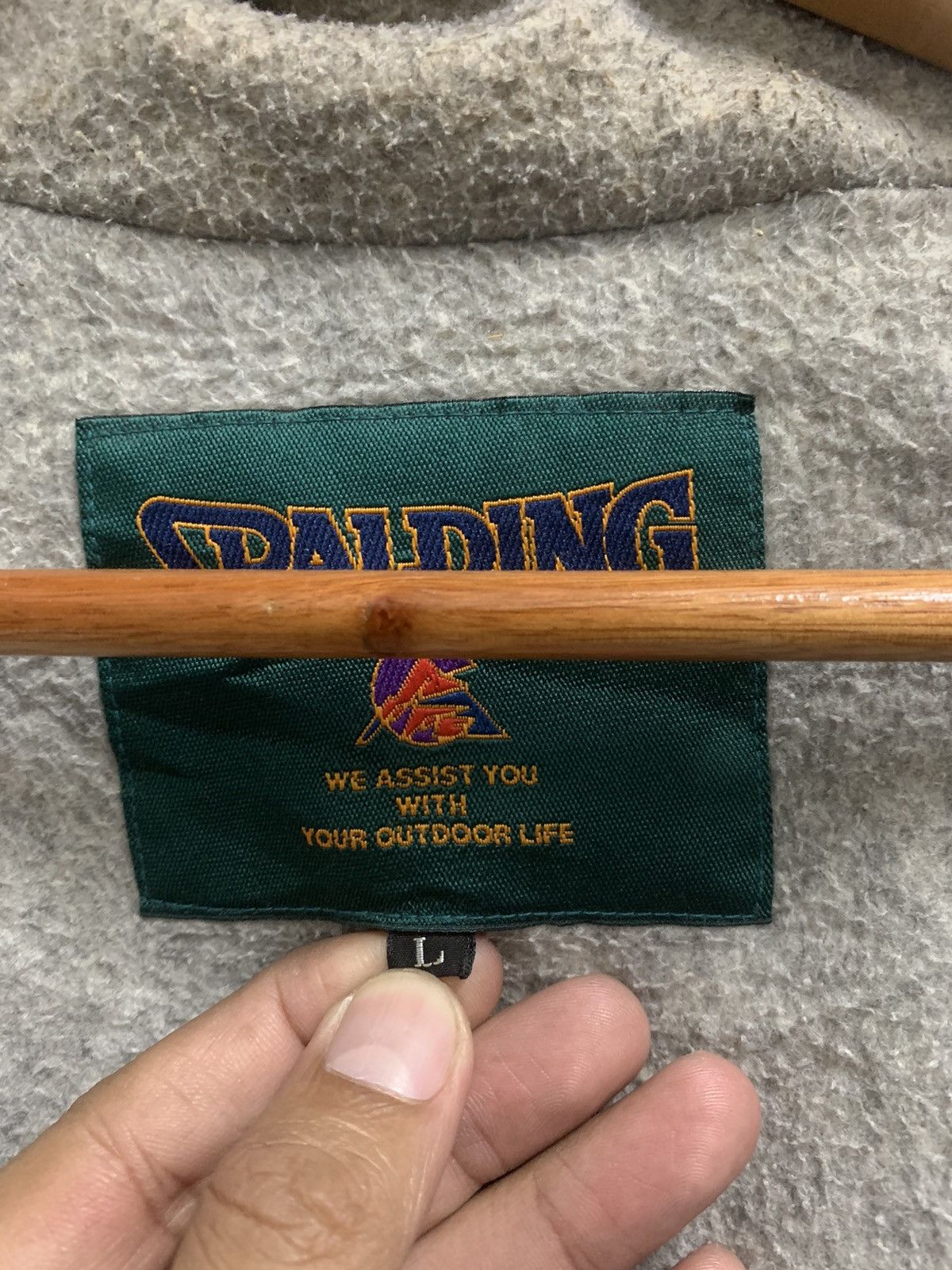 Japanese Brand × Spalding × Vintage Vintage Spalding Hoodie Jacket Big Logo Size US L / EU 52-54 / 3 - 7 Thumbnail