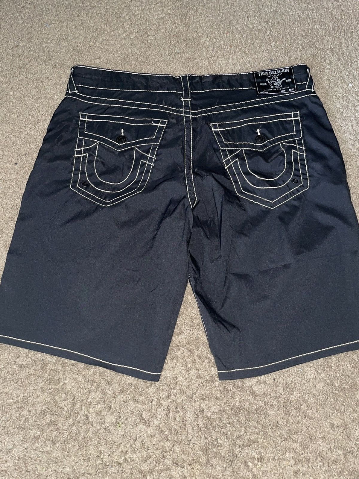 True Religion True Religion Brand Jeans Ricky Stich Shorts Size US 36 / EU 52 - 1 Thumbnail
