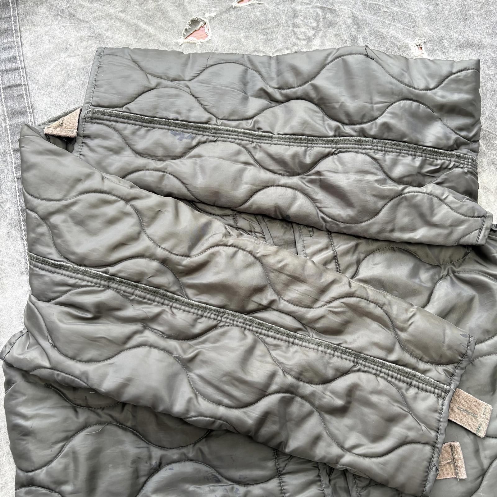 Vintage Vintage 80s Green Military Quilted Grunge M65 Jacket Liner Size US S / EU 44-46 / 1 - 7 Thumbnail