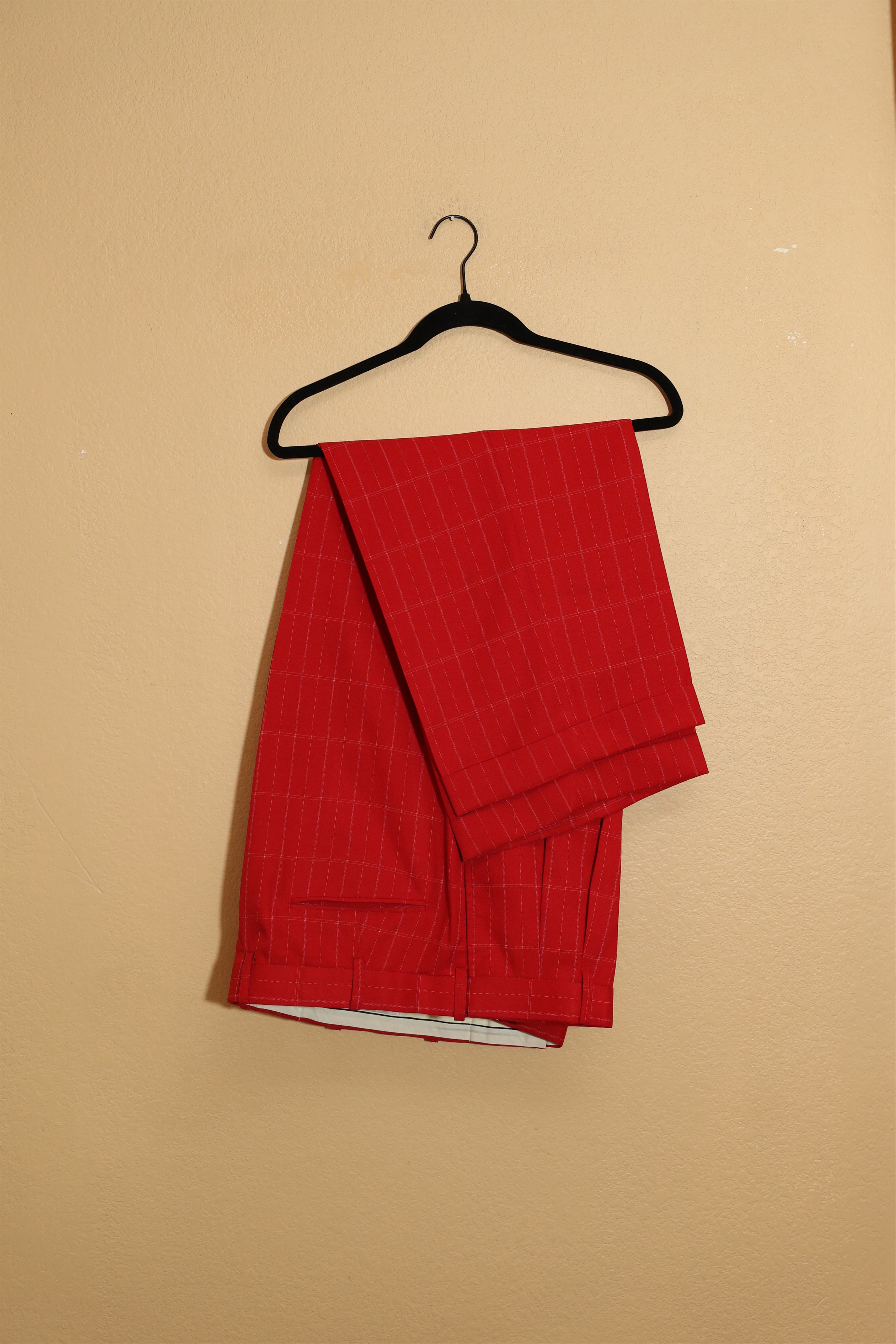 Other Il Canto Vintage Italian Red Striped Dress Pants (39) Size US 39 - 1 Thumbnail