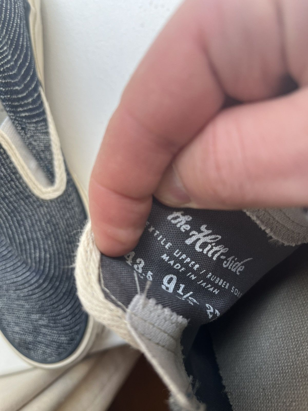 The Hill-Side The Hill-side slip on "fingerprint" indigo, made in Japan Size US 9.5 / EU 42-43 - 4 Thumbnail