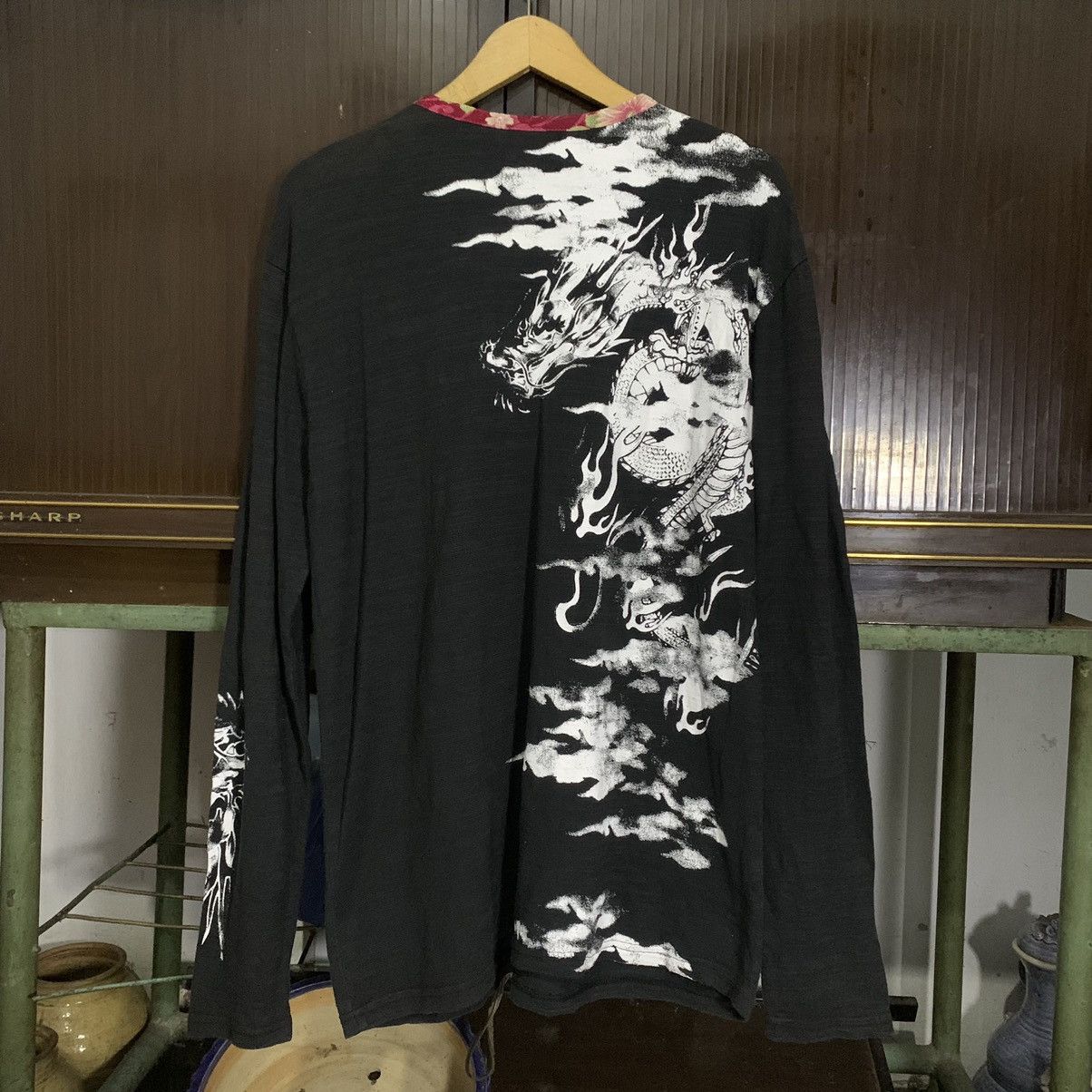 Japanese Brand 🐉JAPANESE TRADITIONAL DRAGON LONG SLEEVE SUKAJAN STYLE🐉 Size US L / EU 52-54 / 3 - 4 Thumbnail