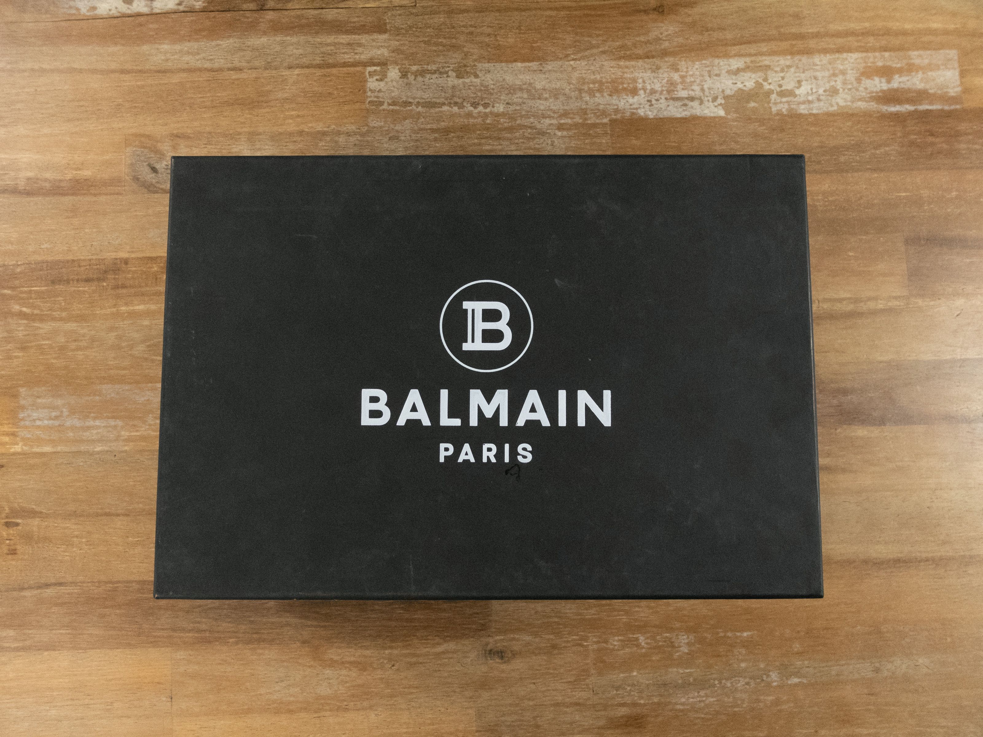 Balmain BALMAIN B-court white colorblock sole leather sneakers 11 44 Size US 11 / EU 44 - 12 Thumbnail