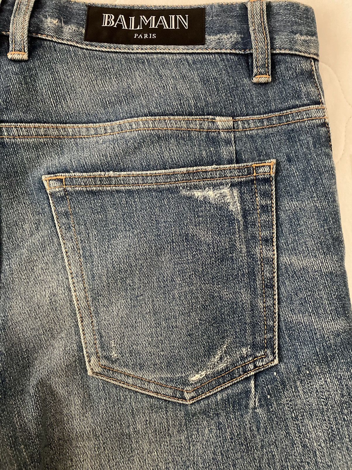 Balmain BALMAIN PARIS Distressed Skinny Jeans Size US 30 / EU 46 - 11 Thumbnail