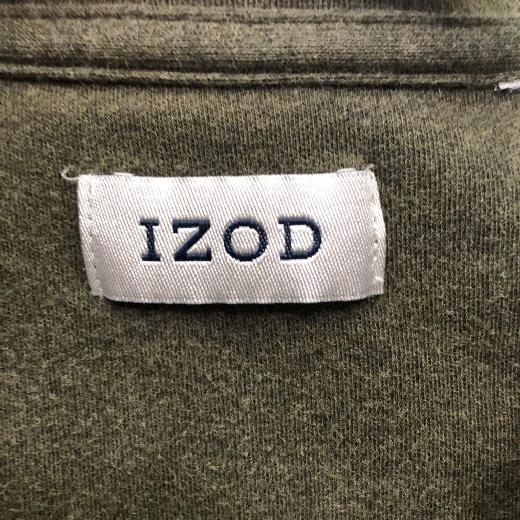 Izod Izod polo golf shirt long sleeves military green cotton 2X Size US XXL / EU 58 / 5 - 6 Thumbnail