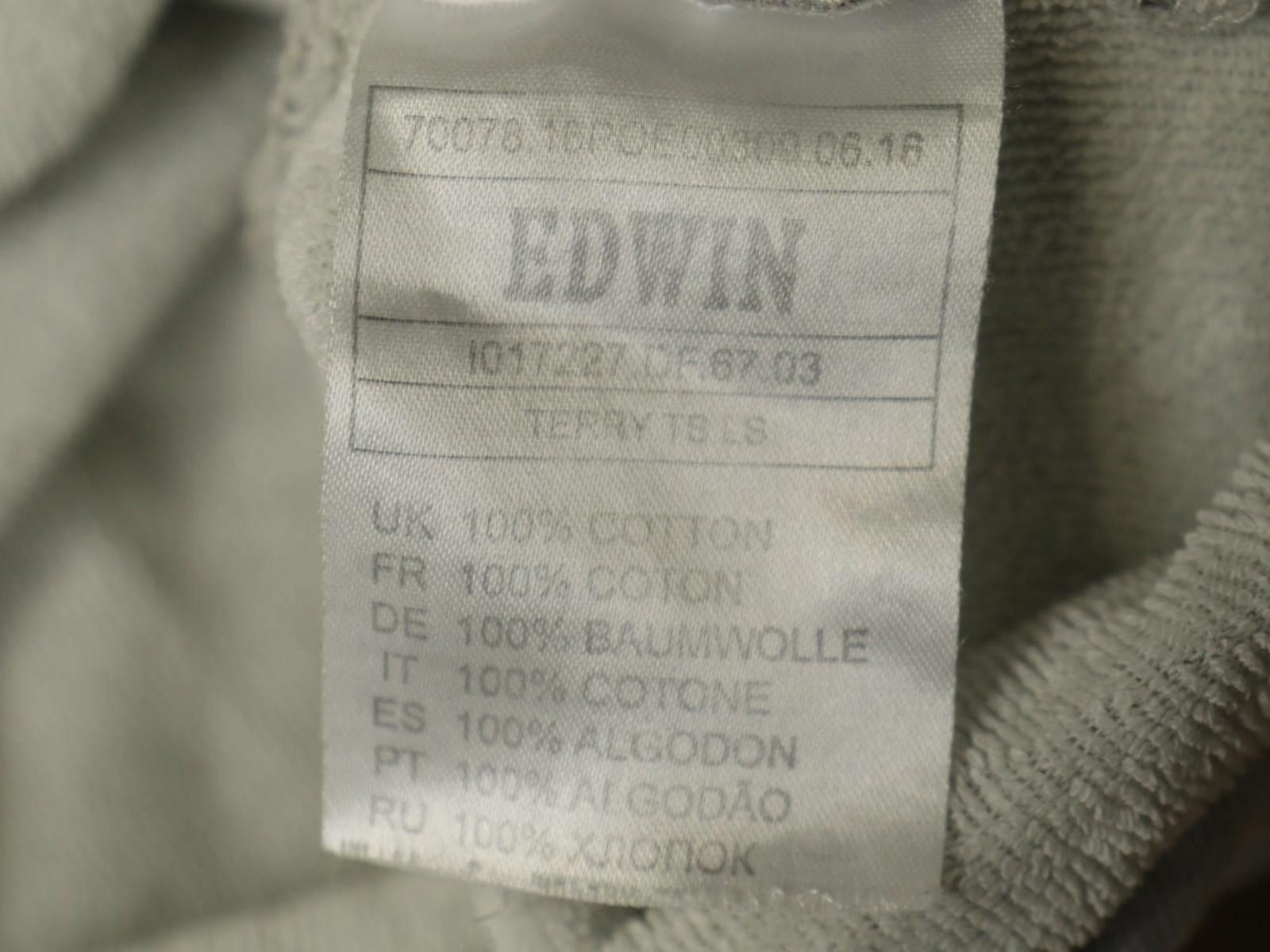 Edwin Edwin Gray 100% Cotton Crew Neck Casual Tee-Shirt Size M Size US M / EU 48-50 / 2 - 8 Thumbnail