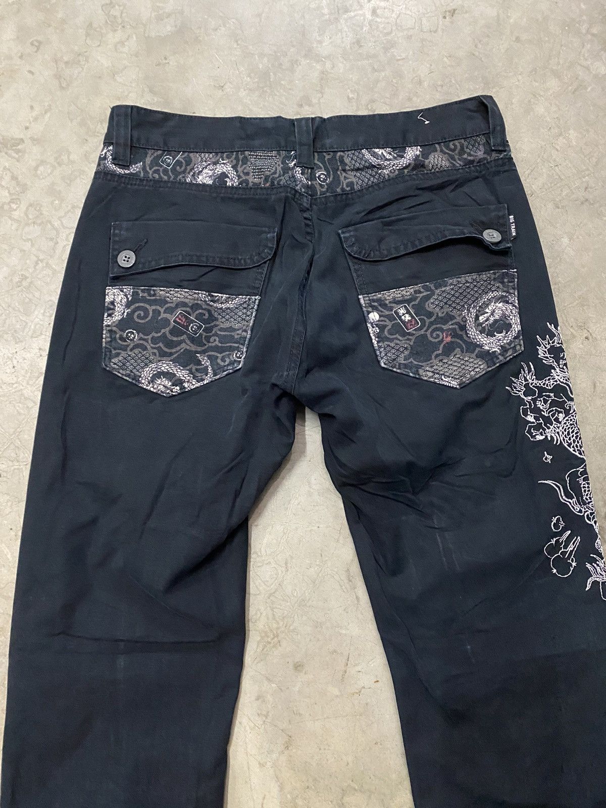 If Six Was Nine × Le Grande Bleu (L.G.B.) × Tornado Mart Jeans Japan Big Train Dragonfly Embroidery Sukajan Size US 32 / EU 48 - 8 Thumbnail