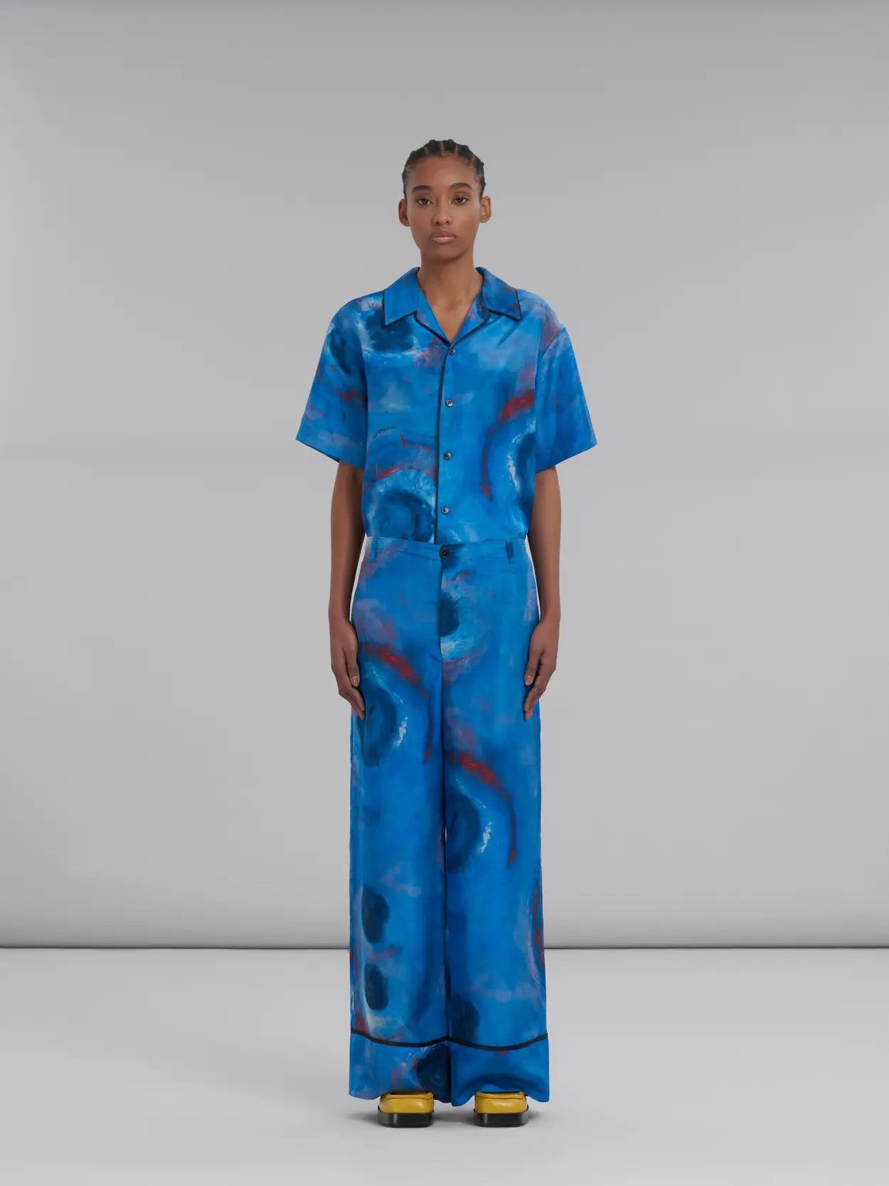 Marni o1srvl11e0624 Trousers in Blue Size 28" / US 6 / IT 42 - 3 Thumbnail