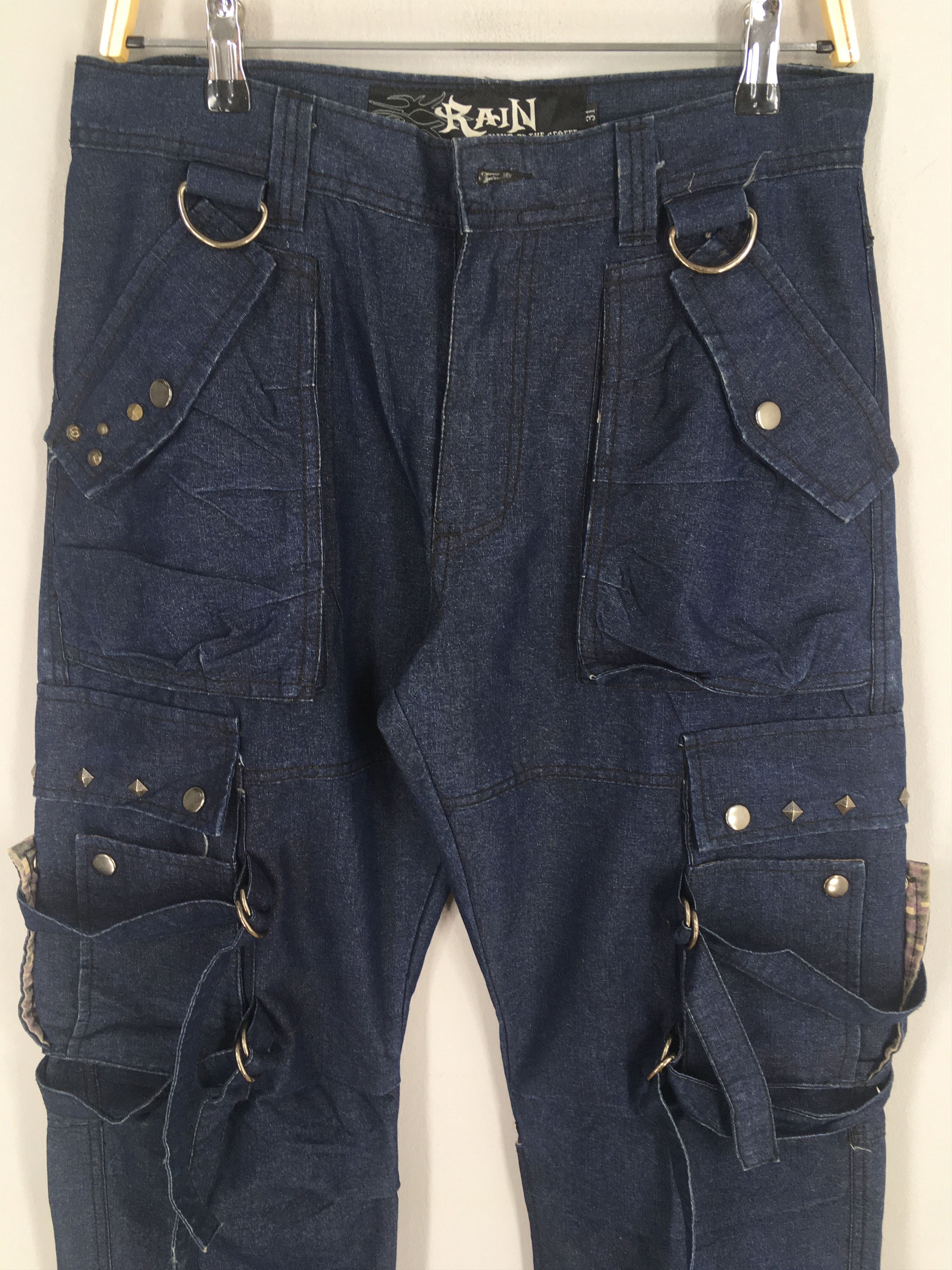 If Six Was Nine Size 30x31 Vintage Japanese Rain Bondage Cargo Pants S158 Size US 30 / EU 46 - 2 Thumbnail