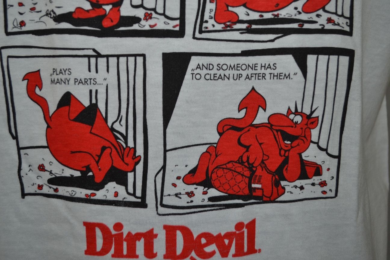 Hanes × Vintage Vintage 90s Dirt Devil Single Stitch tee t-shirt L Size US L / EU 52-54 / 3 - 8 Thumbnail