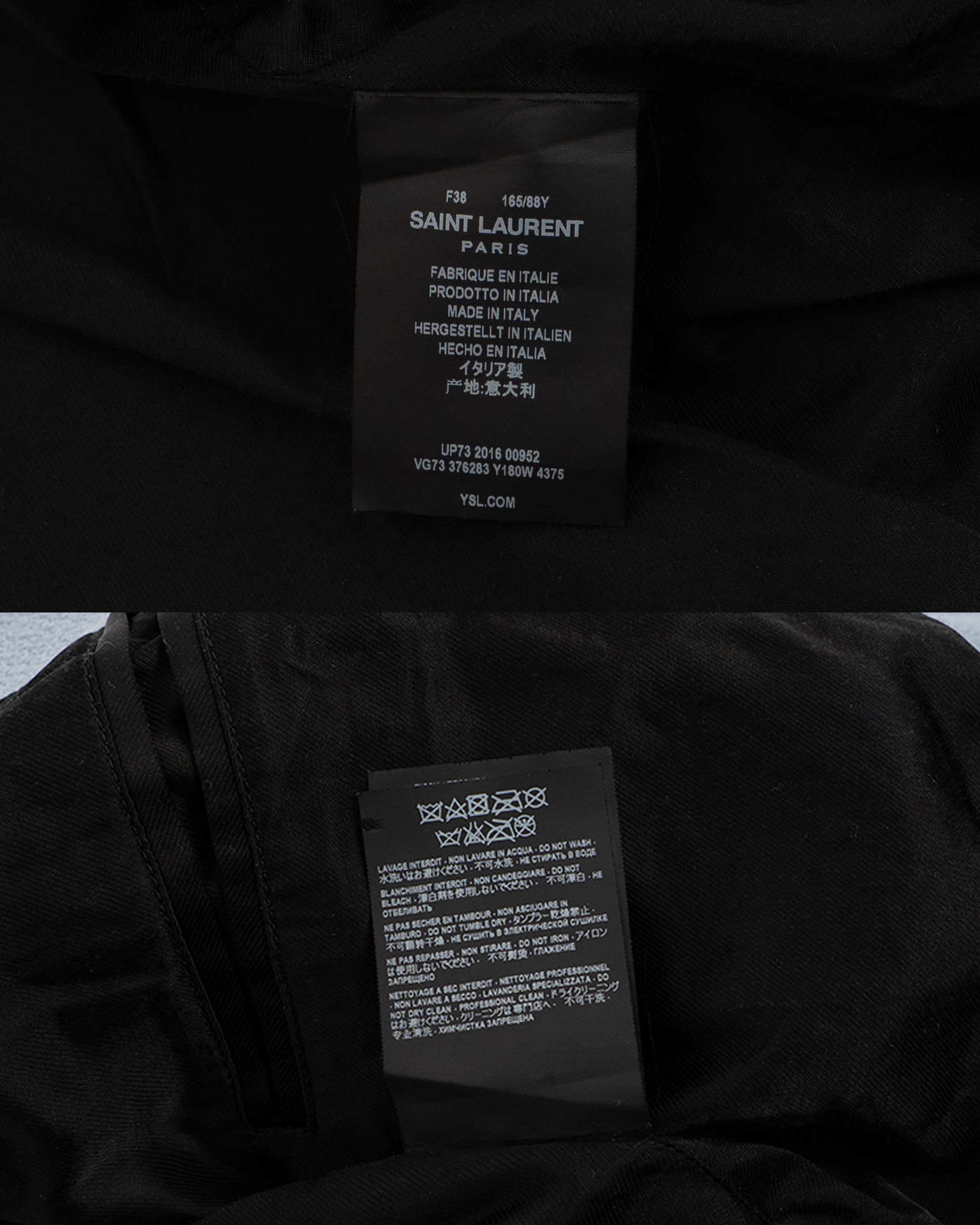 Saint Laurent Paris Baby Blue Teddy Jacket Women's (FW15) Size XS / US 0-2 / IT 36-38 - 4 Thumbnail