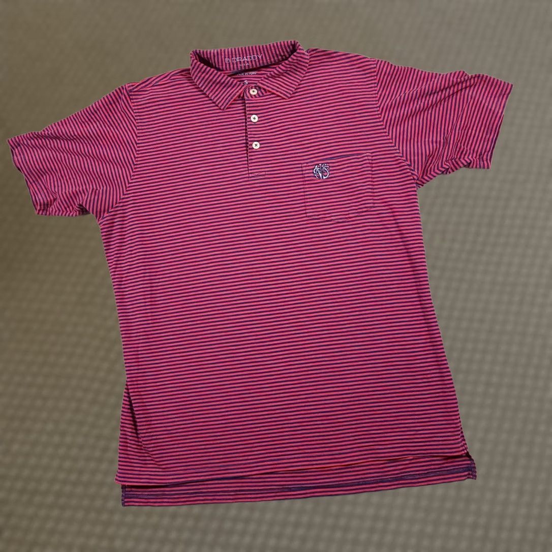 Vintage B Draddy Sport Country Club Golf Short Sleeve Polo Shirt Mens Small Pink Navy Shirt Polo Size US S / EU 44-46 / 1 - 1 Thumbnail