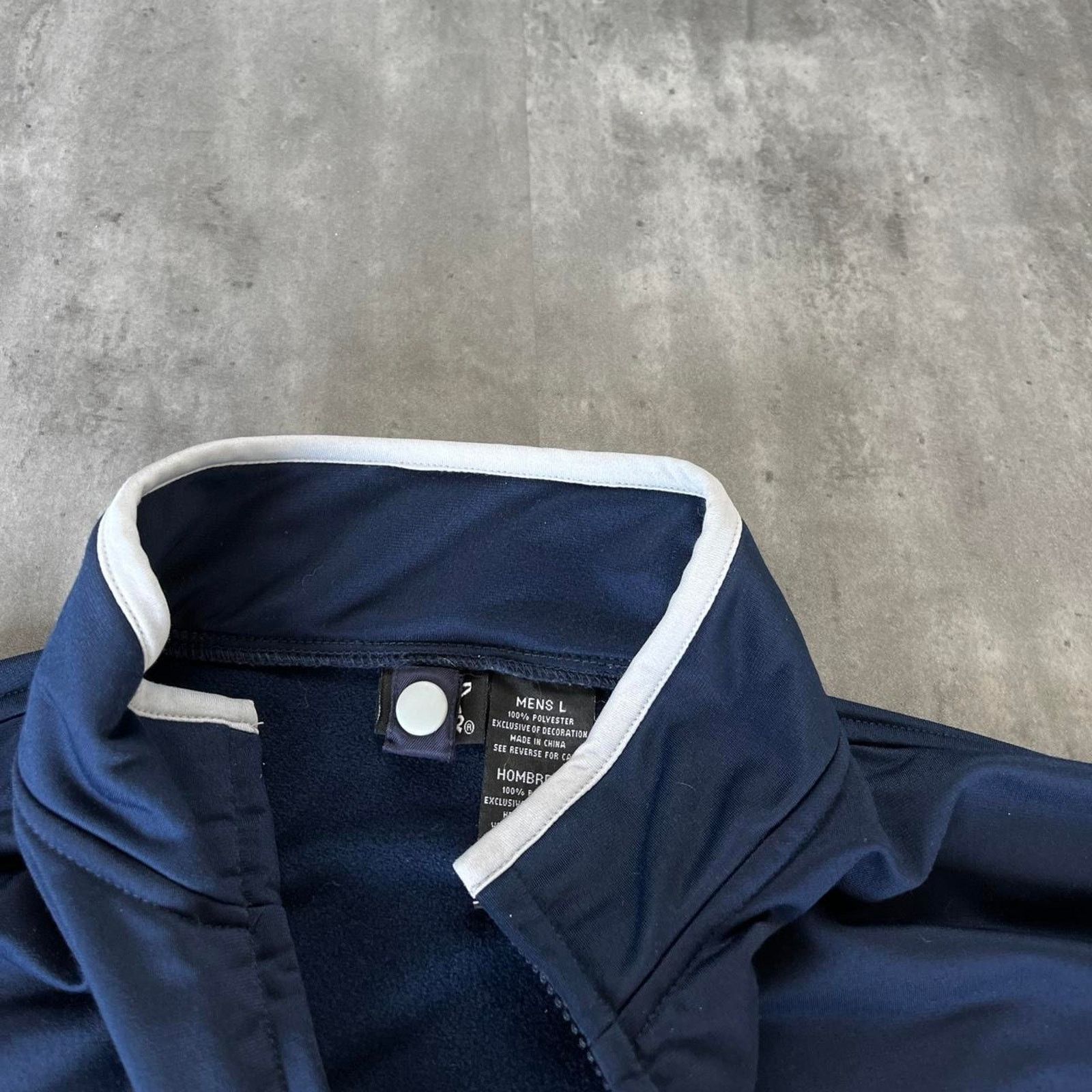 Starter × Vintage Crazy Vintage Y2K Starter Navy Blue Zip Up Outerwear Jacket Size US L / EU 52-54 / 3 - 3 Thumbnail