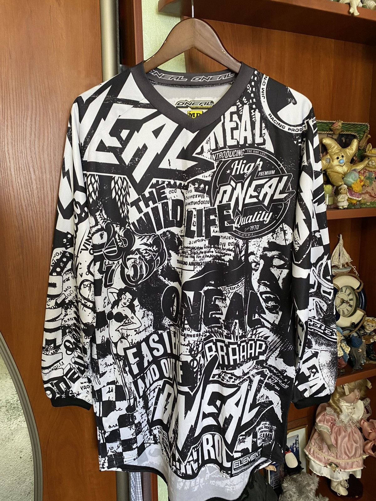O'Neill O’Neal Motocross Element Series Jersey Comic Racing Rare Size US M / EU 48-50 / 2 - 3 Thumbnail