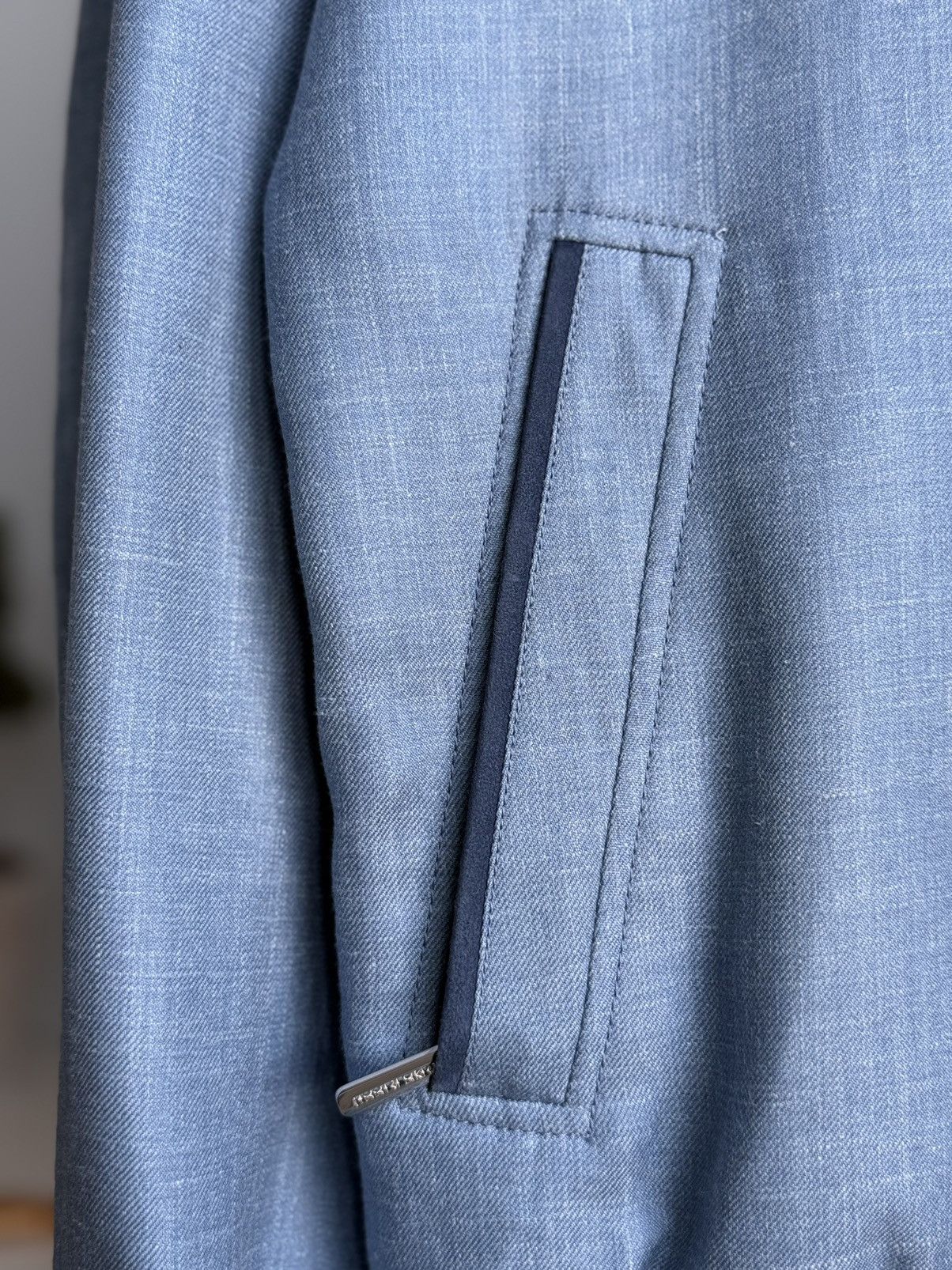 Stefano Ricci RRP~$5790 Stefano Ricci Wool Silk Linen Bomber Jacket Zip Size US L / EU 52-54 / 3 - 14 Thumbnail