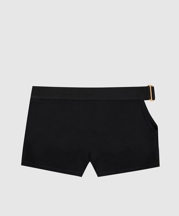 Tom Ford o1w1db10525 KNJ005 Sports Short in Black Size 27" / US 4 / IT 40 - 2 Thumbnail